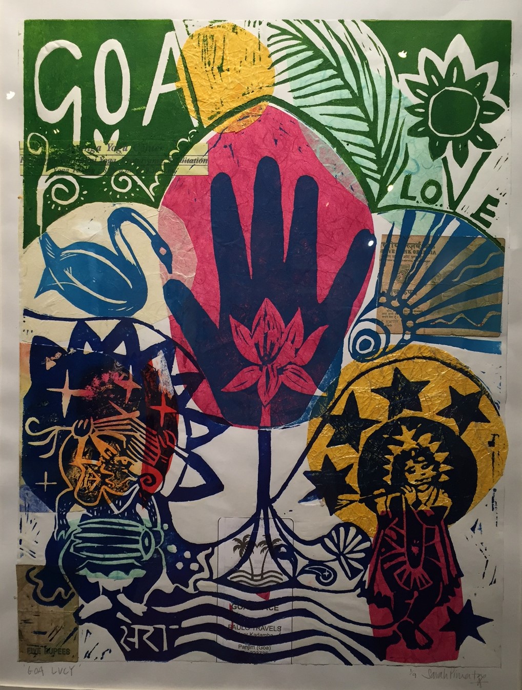 Inspired by WWII embroidered postcards: Sarah Pimenta and Morelands Primary&nbsp;School