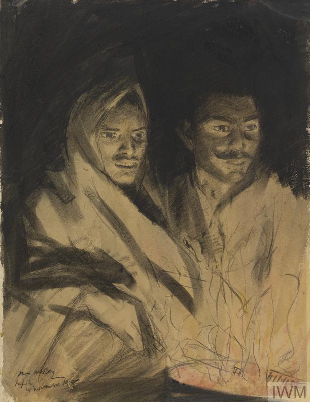 Punjabis at a camp fire Mcbey1595